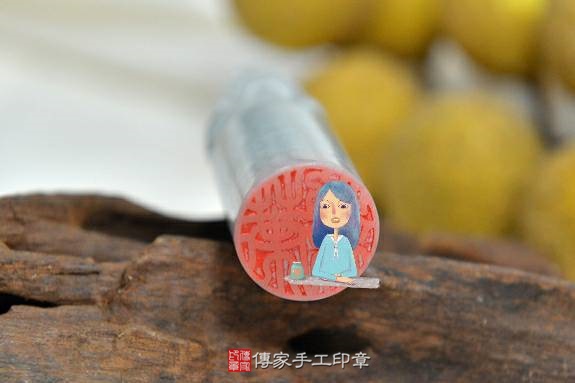 全手工噴砂印章：翡翠開運印章實際成品、印章作品分享、翡翠印章材質介紹。（銀行印鑑，一圓一方），傳家印章新竹店。2020.05.26