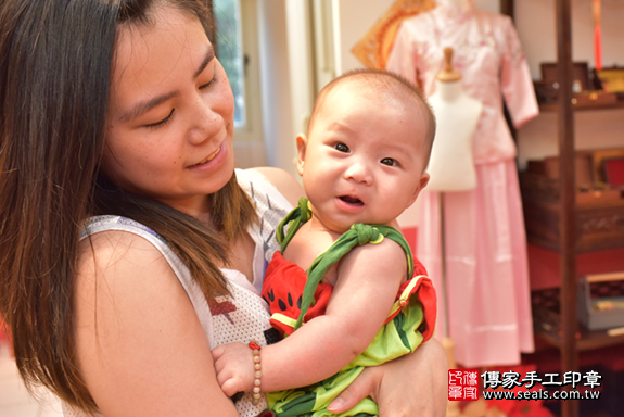 台中市北區楓寶寶古禮收涎祝福活動。四個月收涎活動和儀式，一切圓滿。照片 6