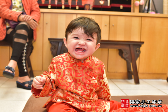 台中市北區費寶寶古禮抓周祝福活動。照片1