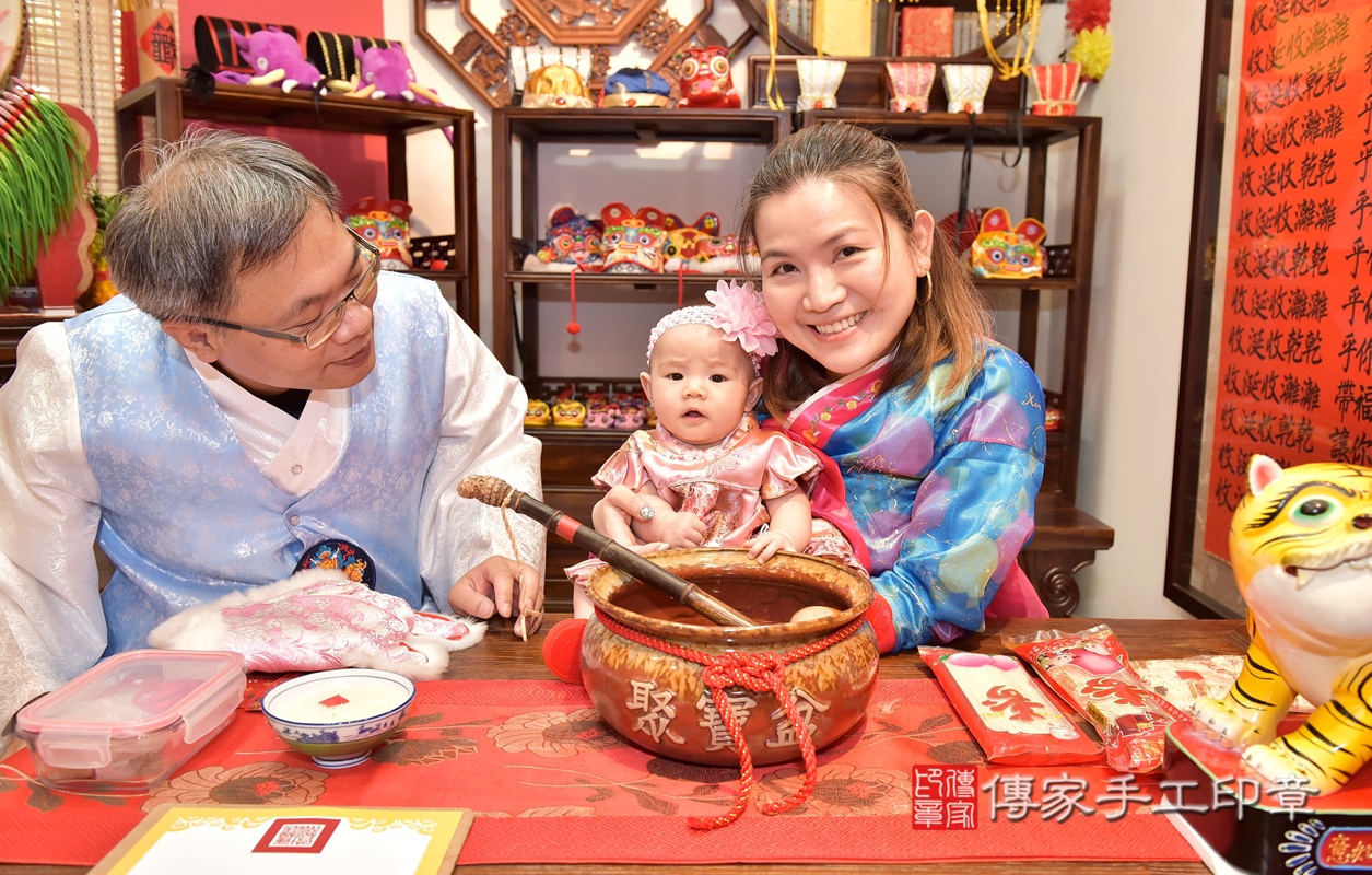 新竹市香山區陳寶寶古禮收涎祝福活動。2021.04.17 照片10