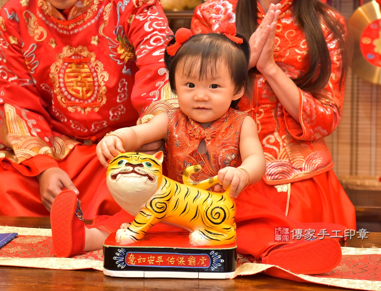 高雄市鳳山區董寶寶古禮抓周祝福活動。2022.03.05 照片12