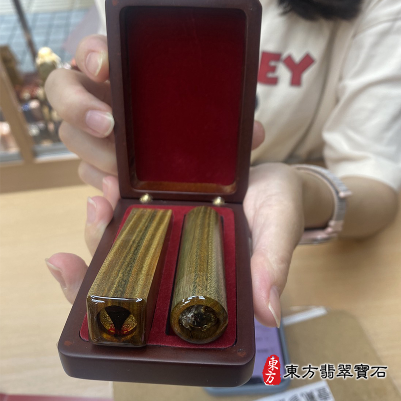 顧客滿意推薦開運臍髮印章-新竹市香山區-盧小姐。印章材質：電刻綠檀木。112.10.10