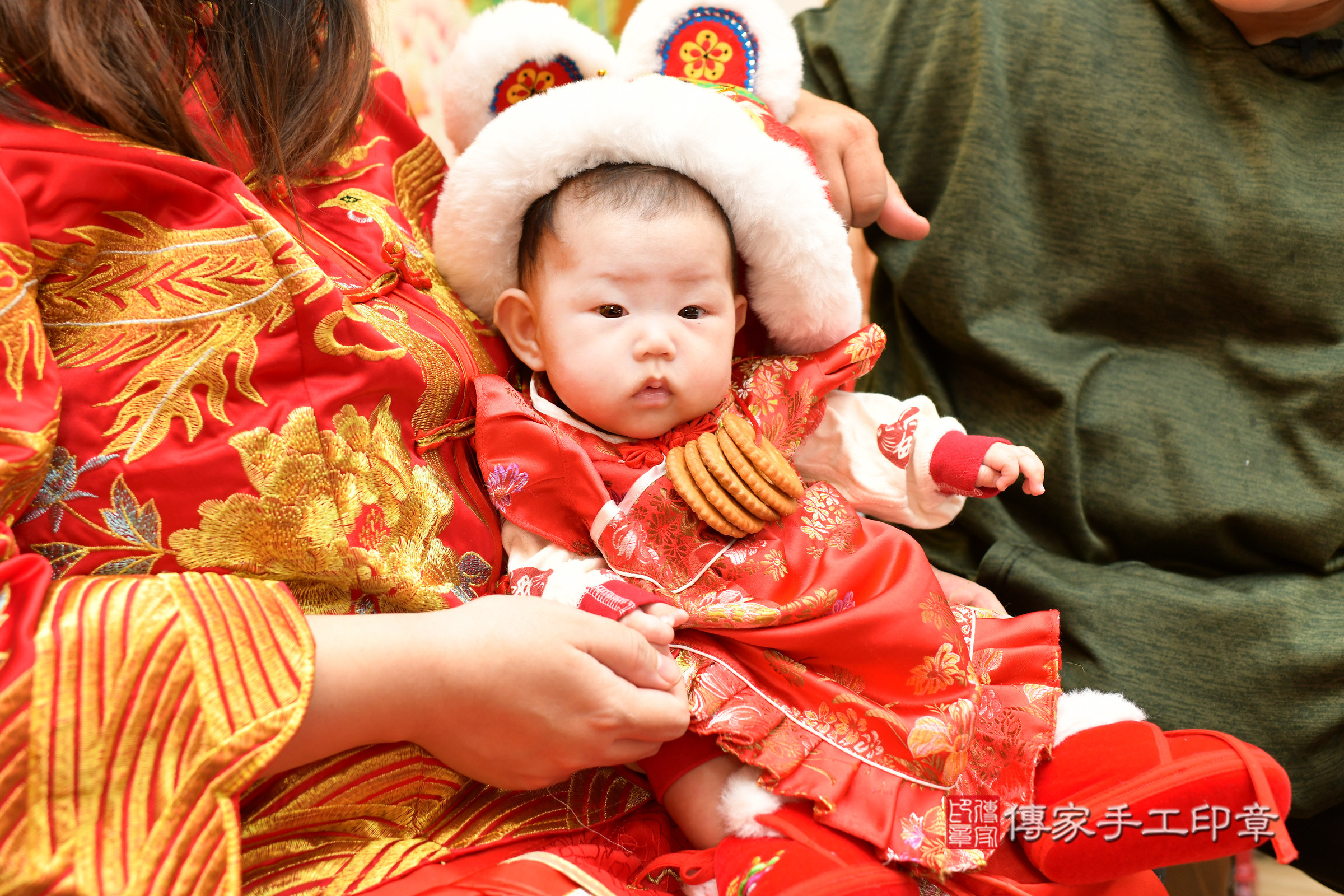 台北市大同區小如如寶寶收涎推薦：傳家台北店收涎中國風會場，嬰兒古禮收涎收口水流程儀式、收涎吉祥話、收涎餅乾、收涎拍照。收涎證書。2024.3.11，照片1