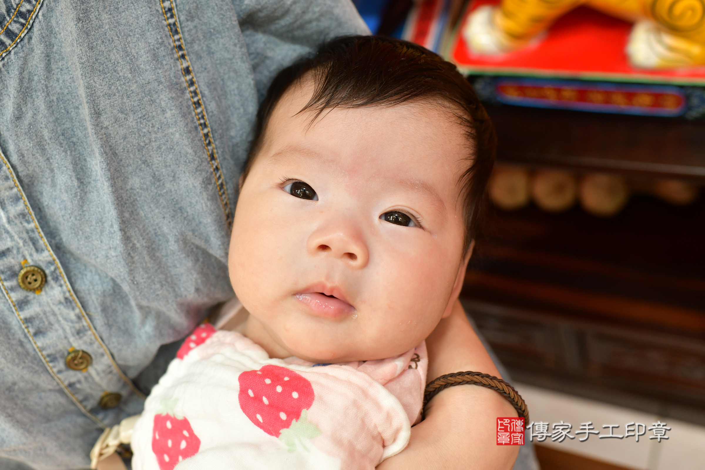 小錂寶寶(台中市北區嬰兒寶寶滿月剃頭理髮、嬰兒剃胎毛儀式吉祥話)。中國風會場，爸媽寶貝穿「日中韓」古裝禮服。專業拍照、證書。★購買「臍帶章、肚臍章、胎毛筆刷印章」贈送：剃頭、收涎、抓周，三選一。2024.5.19，照片5