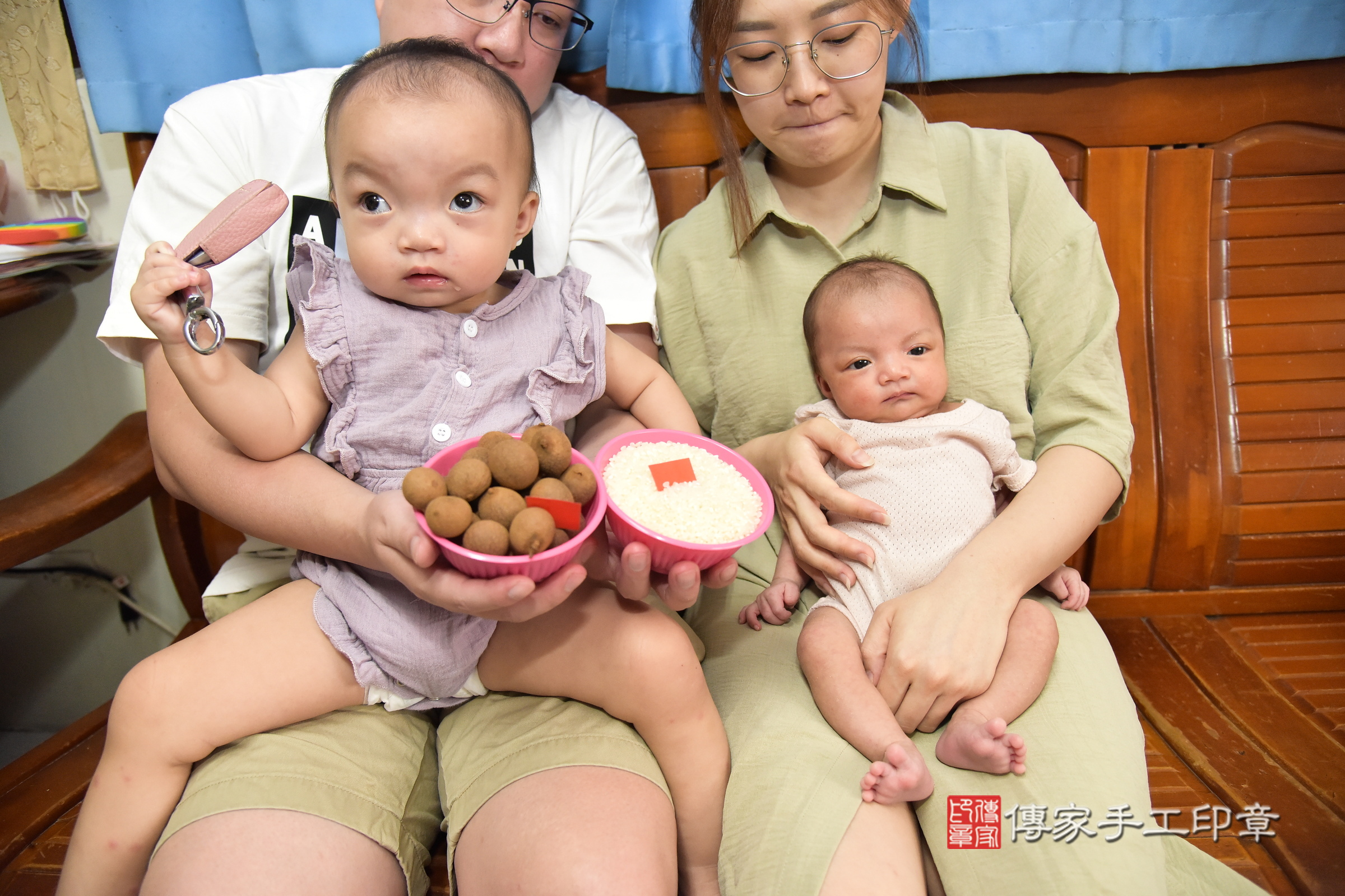 小涵寶寶(新北市板橋區到府嬰兒小涵寶寶滿月剃頭理髮、到府嬰兒剃胎毛儀式吉祥話)。到府剃頭剃胎毛主持、專業拍照、證書。★購買「臍帶章、肚臍章、胎毛筆刷印章」贈送：剃頭、收涎、抓周，三選一。2024.6.29，照片5