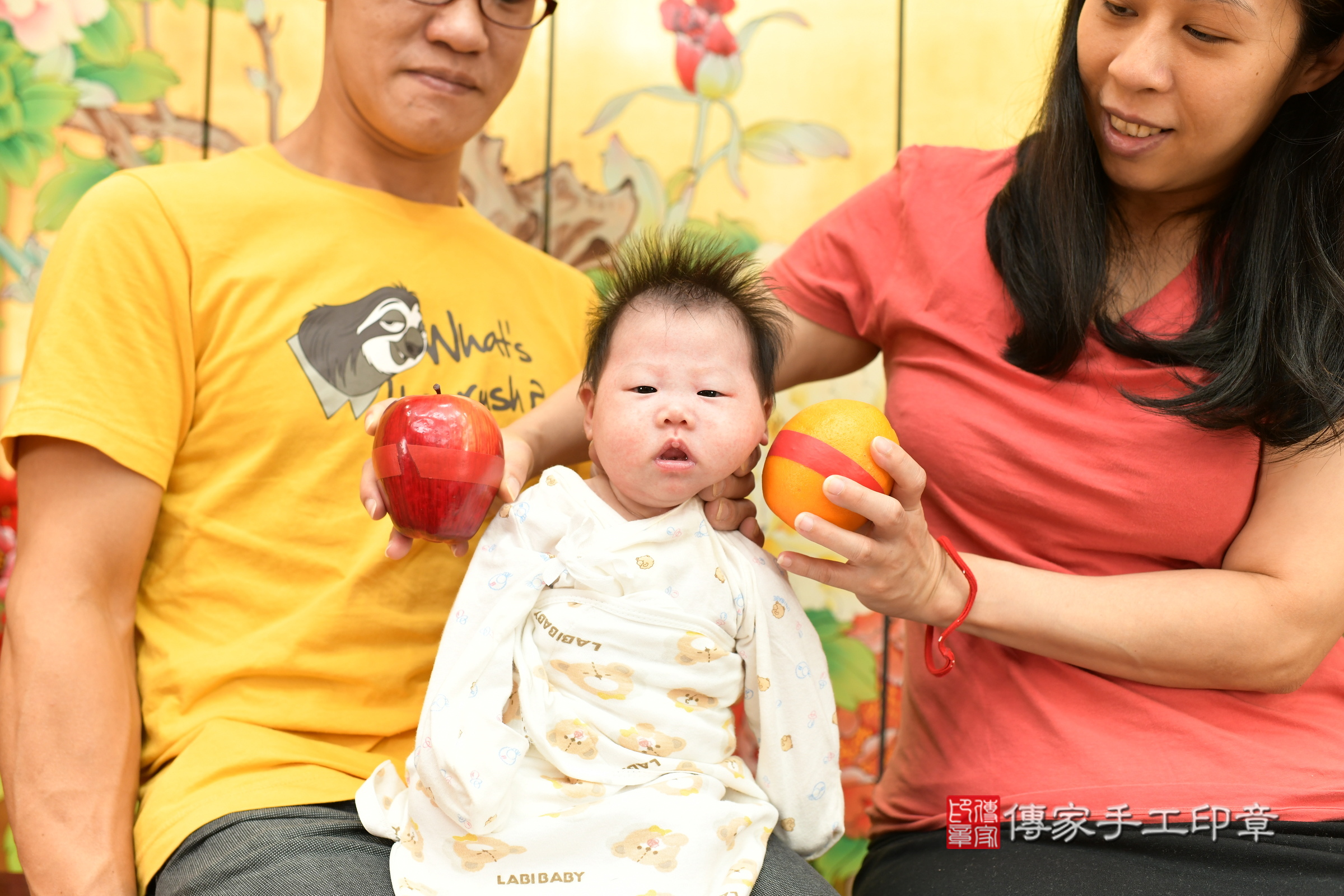 晴晴寶寶(台北市大同區嬰兒寶寶滿月剃頭理髮、嬰兒剃胎毛儀式吉祥話)。中國風會場，爸媽寶貝穿「日中韓」古裝禮服。專業拍照、證書。★購買「臍帶章、肚臍章、胎毛筆刷印章」贈送：剃頭、收涎、抓周，三選一。2024.9.22，照片14