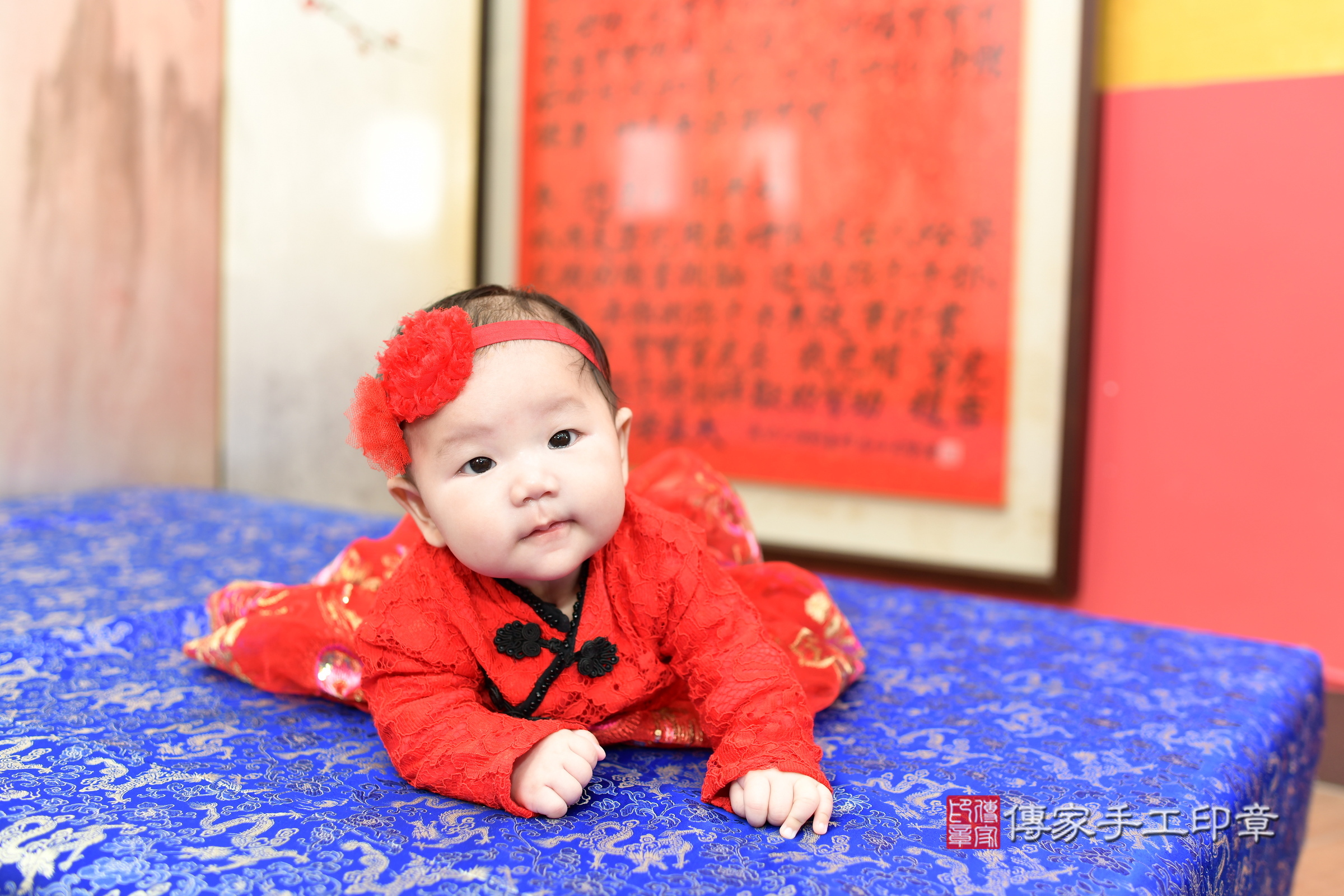 新北市永和區恬恬寶寶收涎推薦：傳家新北店收涎中國風會場，嬰兒古禮收涎收口水流程儀式、收涎吉祥話、收涎餅乾、收涎拍照。收涎證書。2025.1.26，照片1