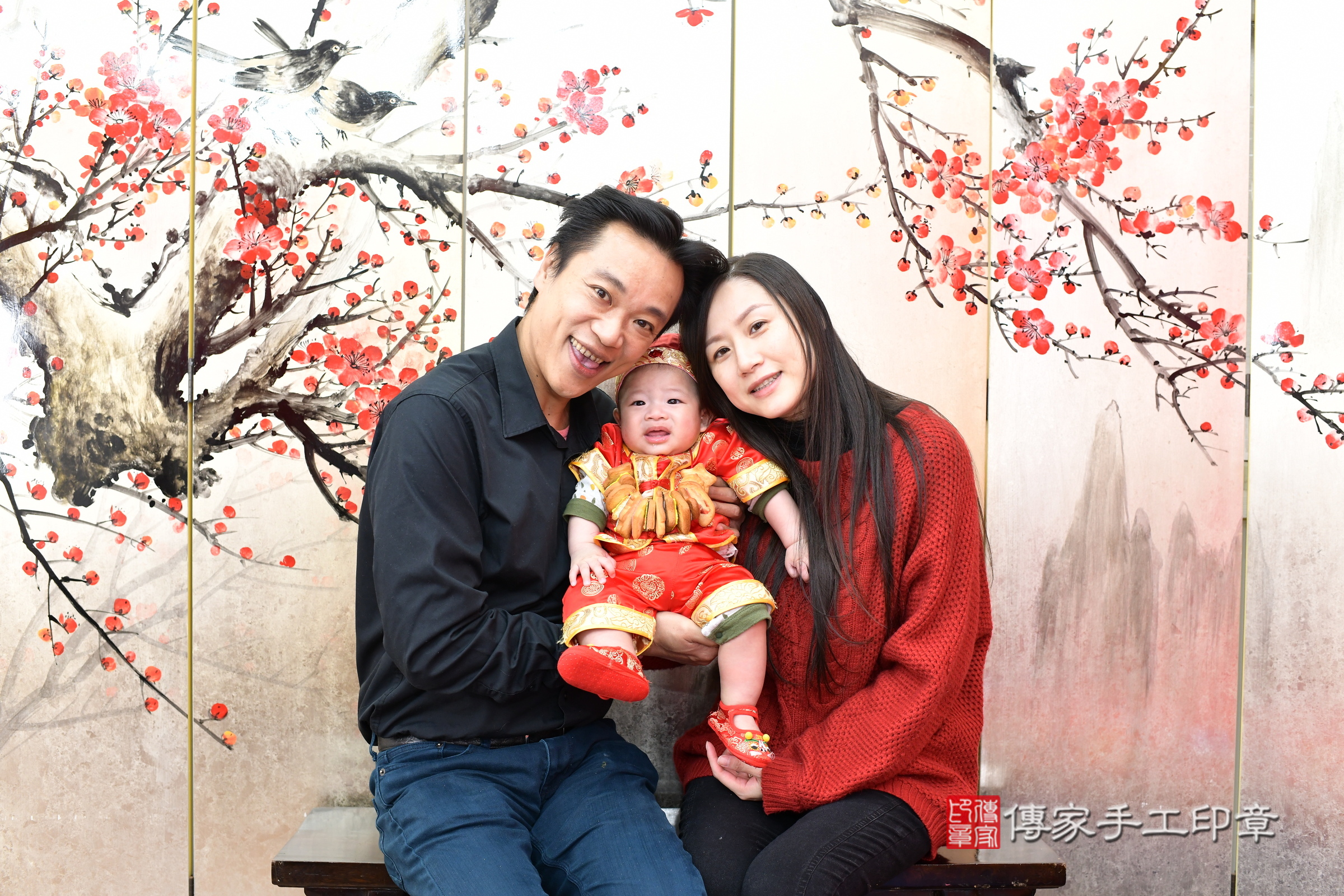 新北市永和區小信寶寶收涎推薦：傳家新北店收涎中國風會場，嬰兒古禮收涎收口水流程儀式、收涎吉祥話、收涎餅乾、收涎拍照。收涎證書。2025.2.6，照片15