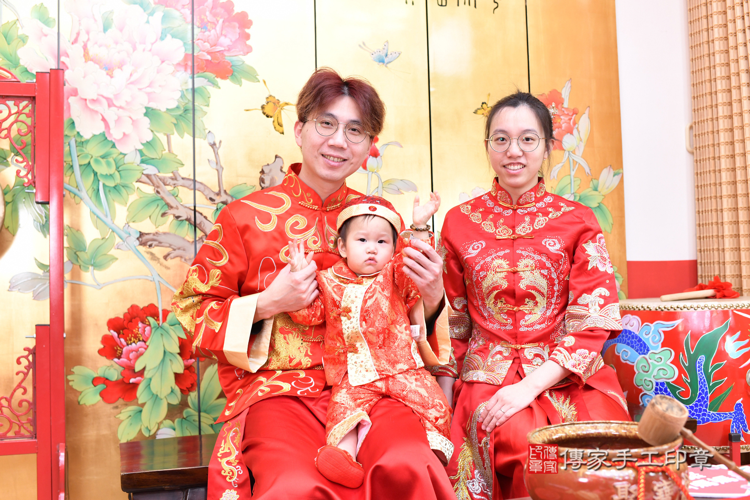 台北市大同區小祈寶寶抓周推薦：傳家台北店抓周度脺中國風會場，嬰兒古禮抓周流程儀式吉祥話、抓周道具物品24種、拍照。抓周證書。2025.2.9，照片17