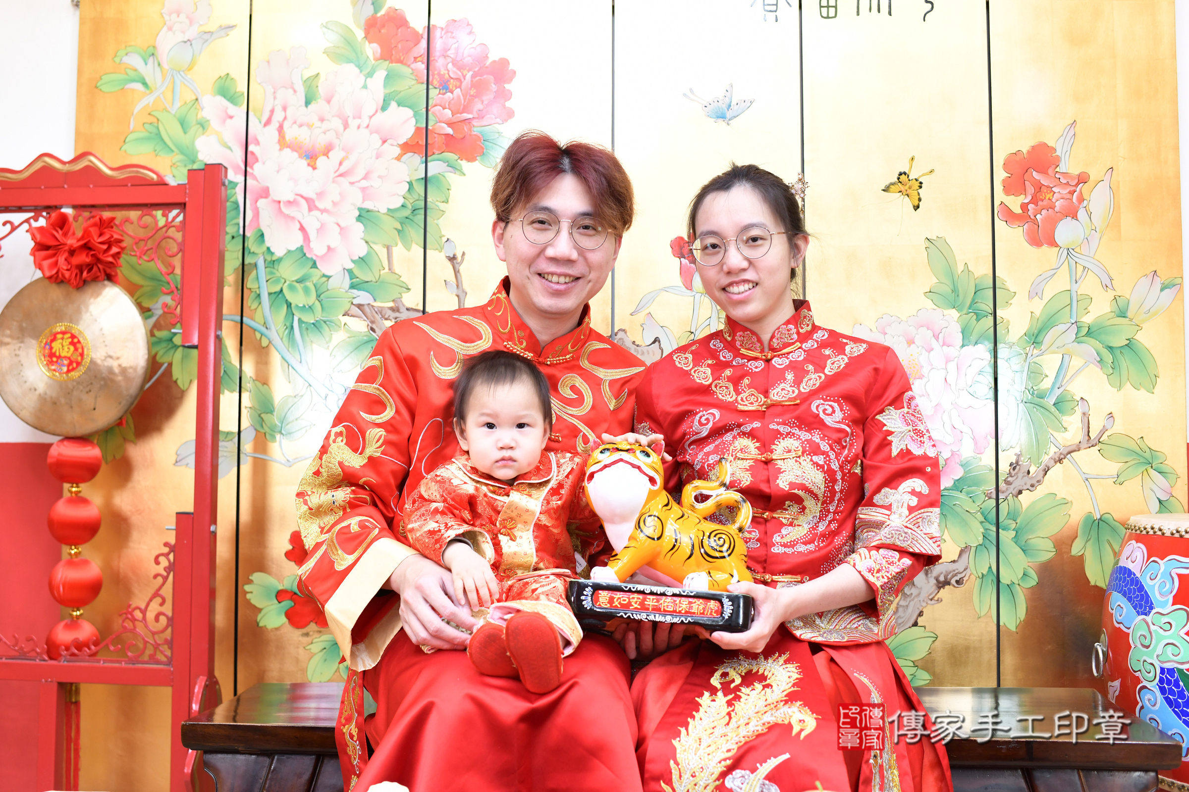 台北市大同區小祈寶寶抓周推薦：傳家台北店抓周度脺中國風會場，嬰兒古禮抓周流程儀式吉祥話、抓周道具物品24種、拍照。抓周證書。2025.2.9，照片18