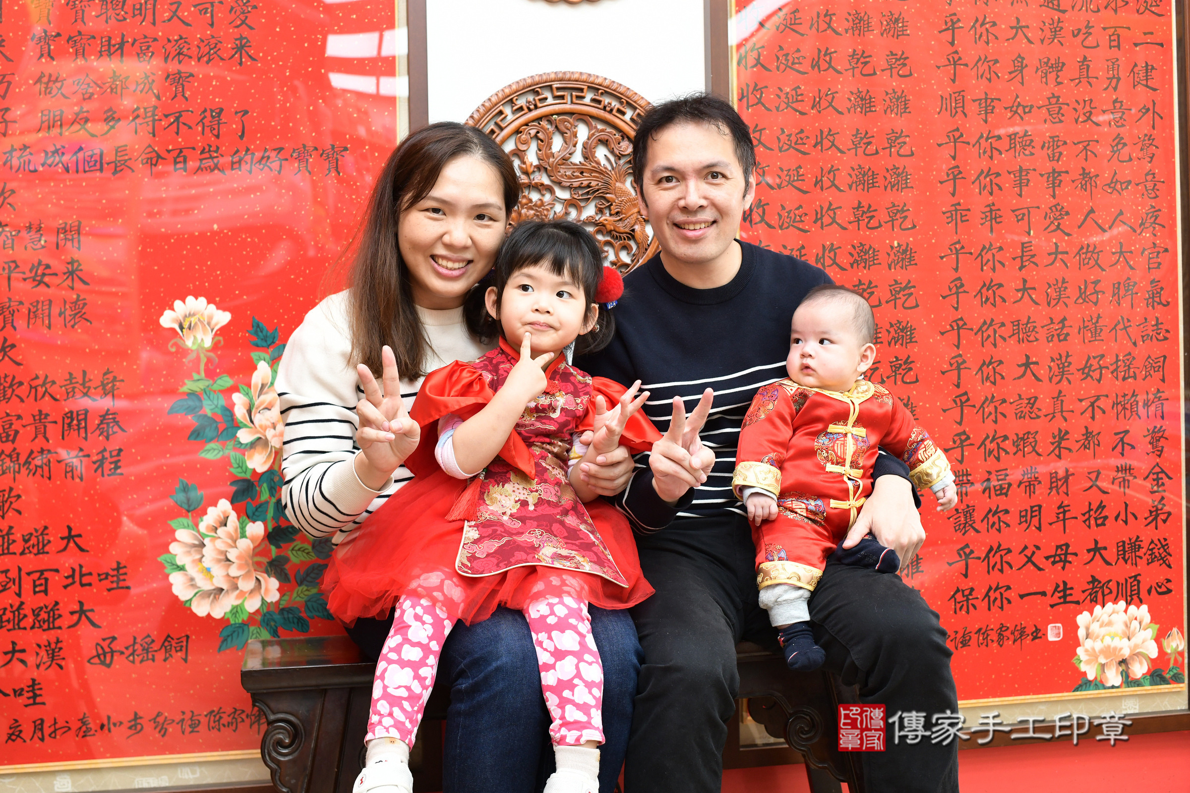 台北市大同區翔翔寶寶收涎推薦：傳家台北店收涎中國風會場，嬰兒古禮收涎收口水流程儀式、收涎吉祥話、收涎餅乾、收涎拍照。收涎證書。2025.2.27，照片9