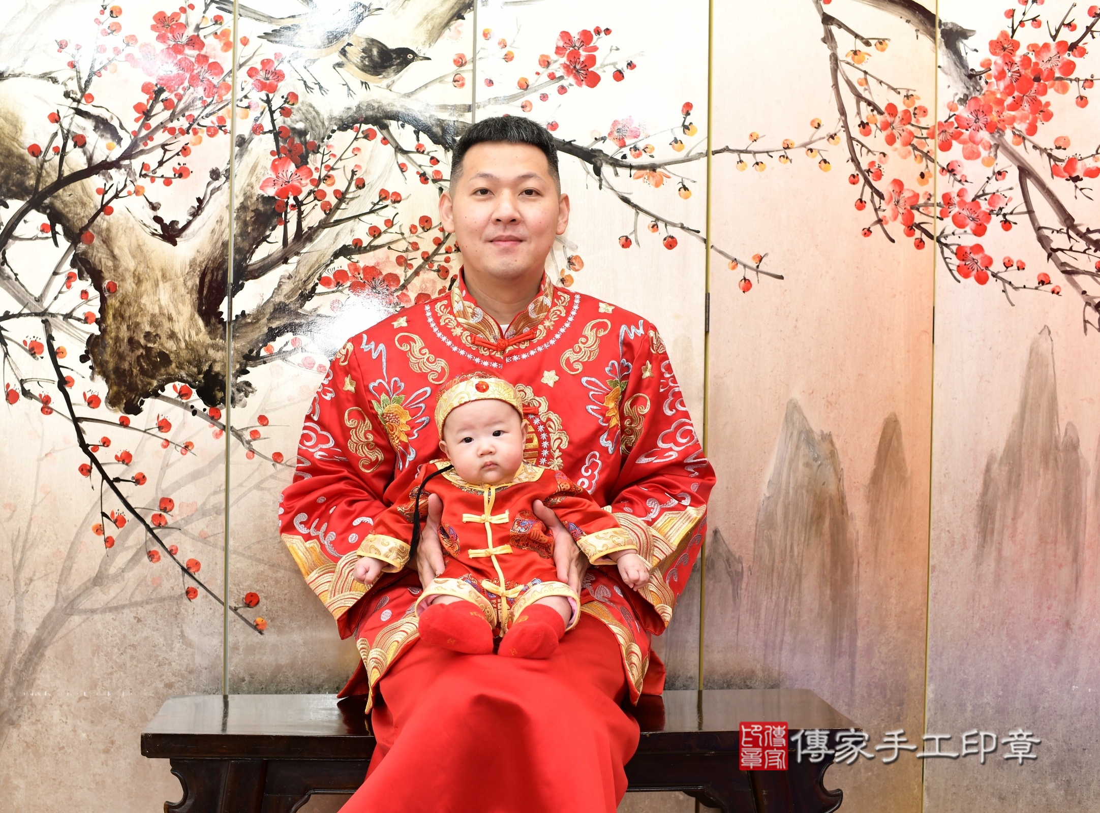 新北市永和區昊昊寶寶收涎推薦：傳家新北店收涎中國風會場，嬰兒古禮收涎收口水流程儀式、收涎吉祥話、收涎餅乾、收涎拍照。收涎證書。2025.3.6，照片2