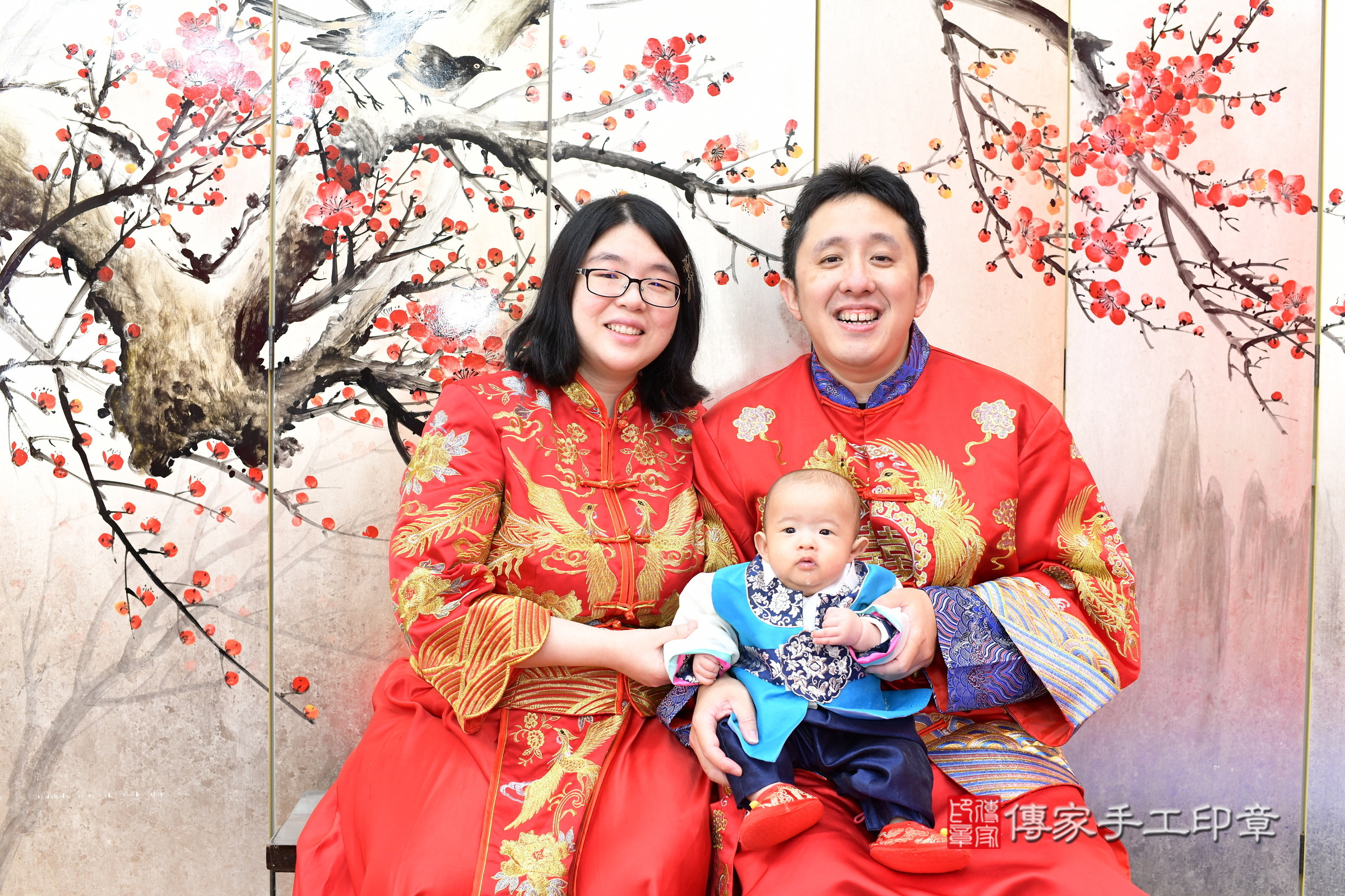 新北市永和區小霖寶寶收涎推薦：傳家新北店收涎中國風會場，嬰兒古禮收涎收口水流程儀式、收涎吉祥話、收涎餅乾、收涎拍照。收涎證書。2025.3.16，照片1