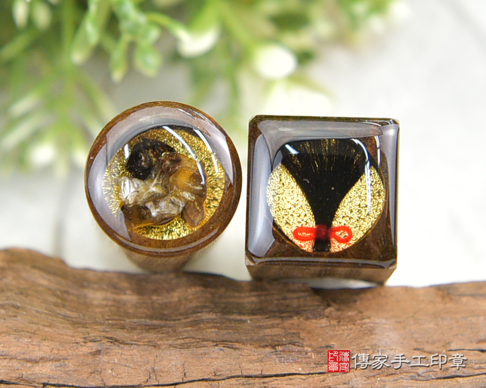 頂級檀木~綠檀木臍肚臍印章、綠檀木臍肚臍章、綠檀木臍胎毛印章(傳家印章新北店114.4.22)