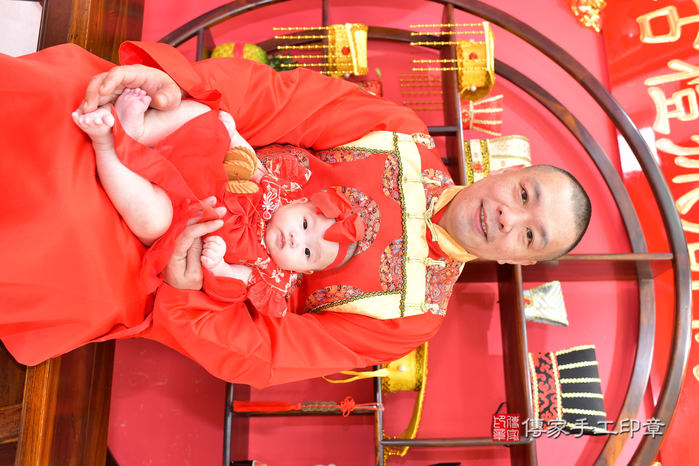 台中市北區小寧寶寶收涎推薦：傳家台中店收涎中國風會場，嬰兒古禮收涎收口水流程儀式、收涎吉祥話、收涎餅乾、收涎拍照。收涎證書。2025.3.16，照片15