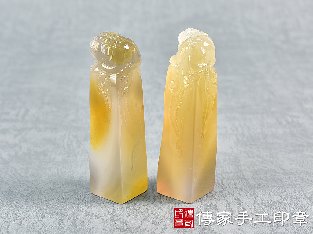 頂級淺色瑪瑙精雕貔貅 :開運印章 3.jpg