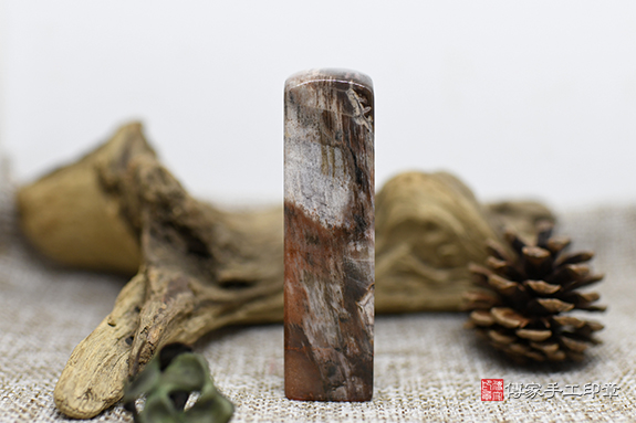 永恆、長壽之石！木化石開運印章 銀行印鑑 傳家手工印章新竹店2025.08.31