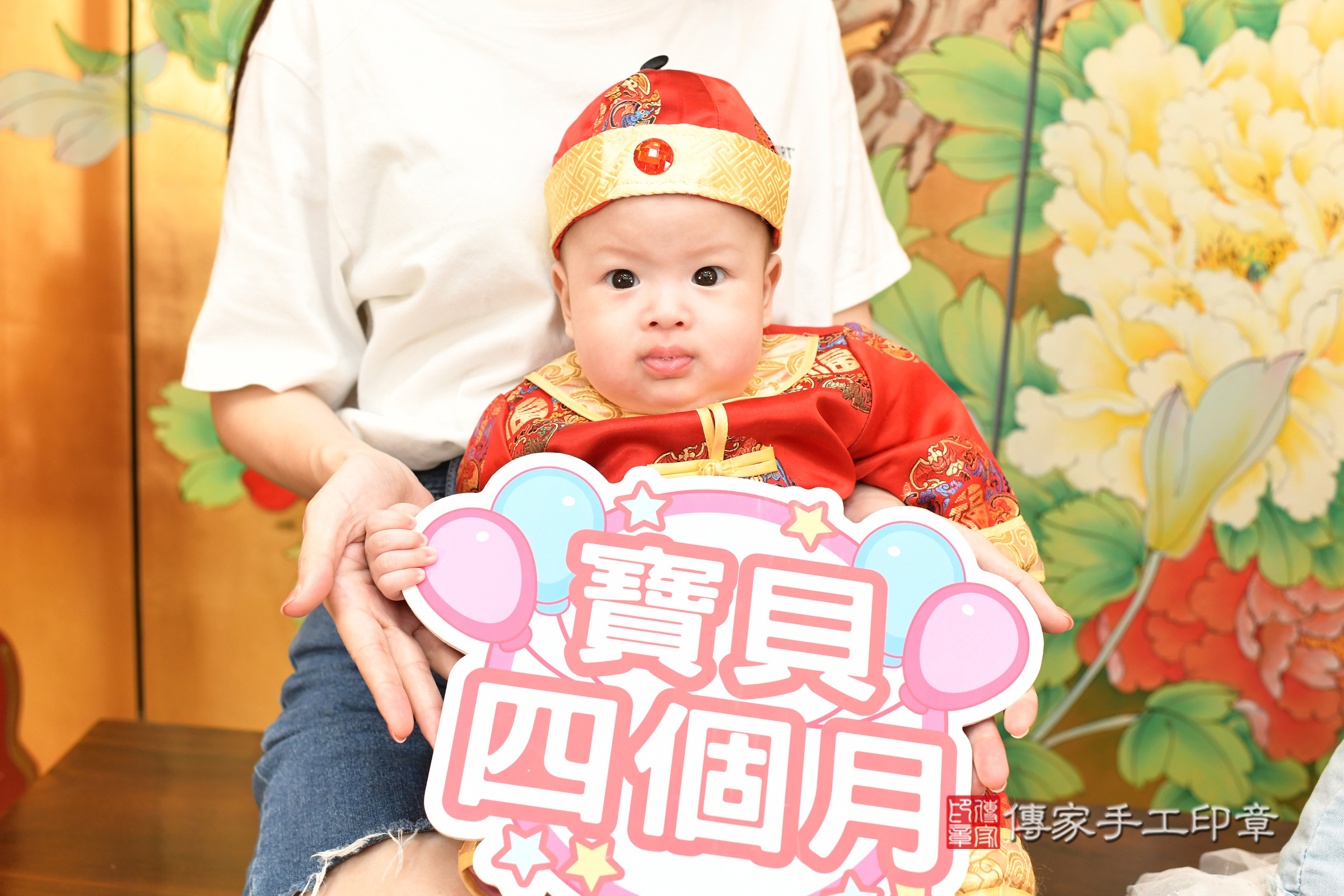 台北市大同區小垚寶寶收涎推薦：傳家台北店收涎中國風會場，嬰兒古禮收涎收口水流程儀式、收涎吉祥話、收涎餅乾、收涎拍照。收涎證書。2025.8.7，照片1