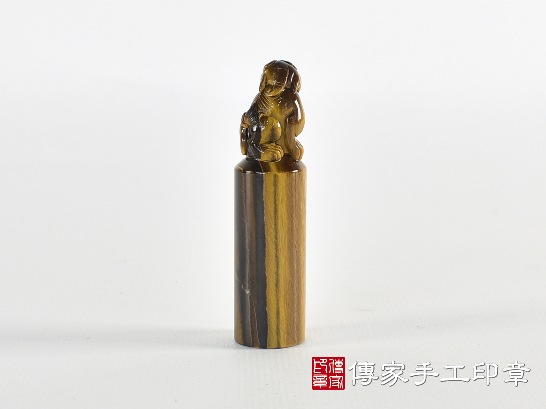 頂級虎眼石精雕貔貅廟章:廟章、神明印章、大印章 4.jpg